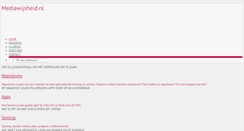 Desktop Screenshot of mediawijsheid.nl